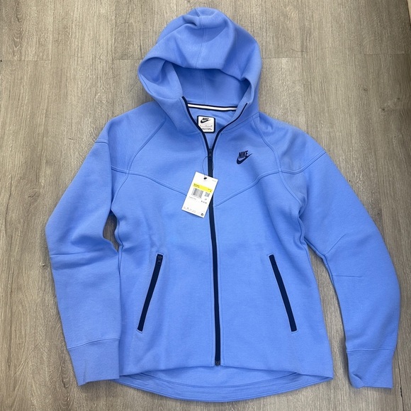 Nike women Sportswear Tech Fleece Windrunner Hoodie - Royal - Picture 5 of 8